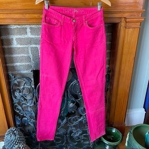 Kate Spade hot pink denim jeans size 26